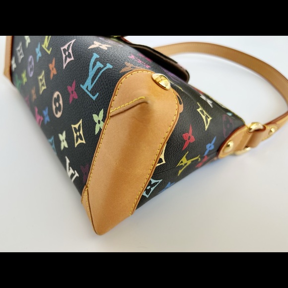 Authentic✅Louis Vuitton Eliza Monogram Multicolor Black Noir M40099 Shoulder Bag - Picture 6 of 12